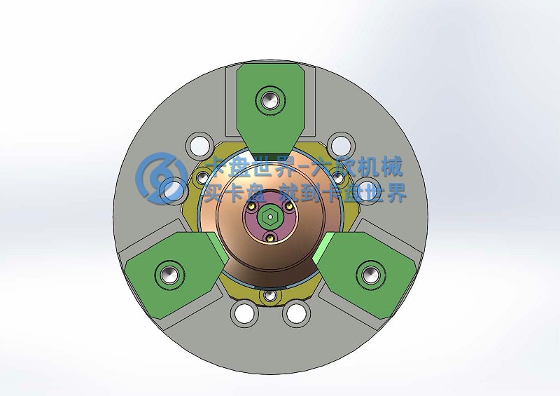 行星齒輪工件指形卡盤BF夾持方案