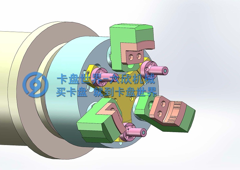 圓環(huán)工件后拉卡盤夾持方案